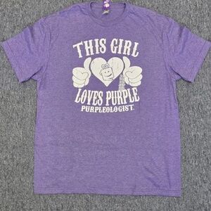 NWT Women's This Girl Loves Purple T-Shirt - L